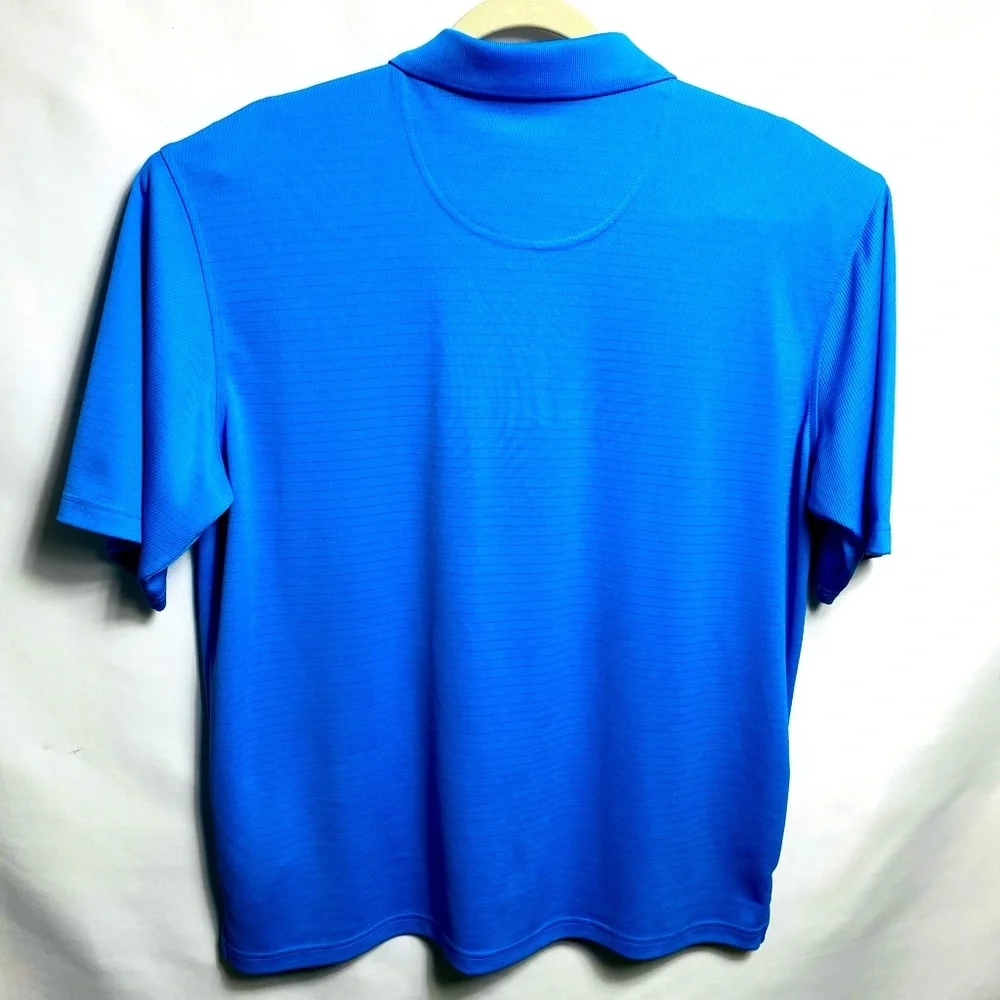 PGA Tour mens golf polo shirt Sz XL Blue 100% polyester - Picture 2 of 4